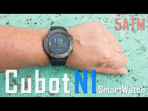 Мужские смарт-часы Cubot N1 - металл, пластик и хороший ремешок. Видео обзор!