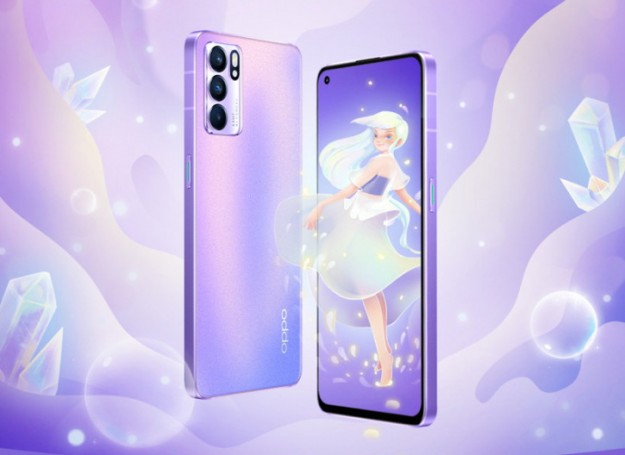 OPPO Reno 6 представлен в специальной нежной расцветке